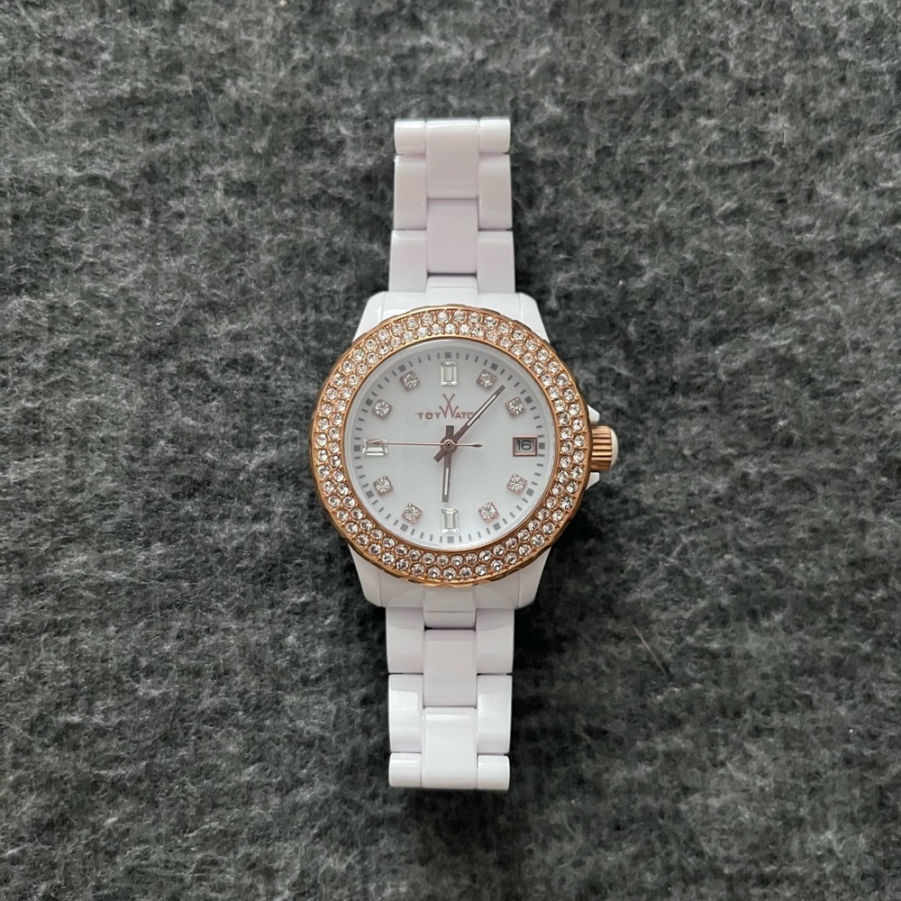 Toy White and Rose Gold Luxury Watch